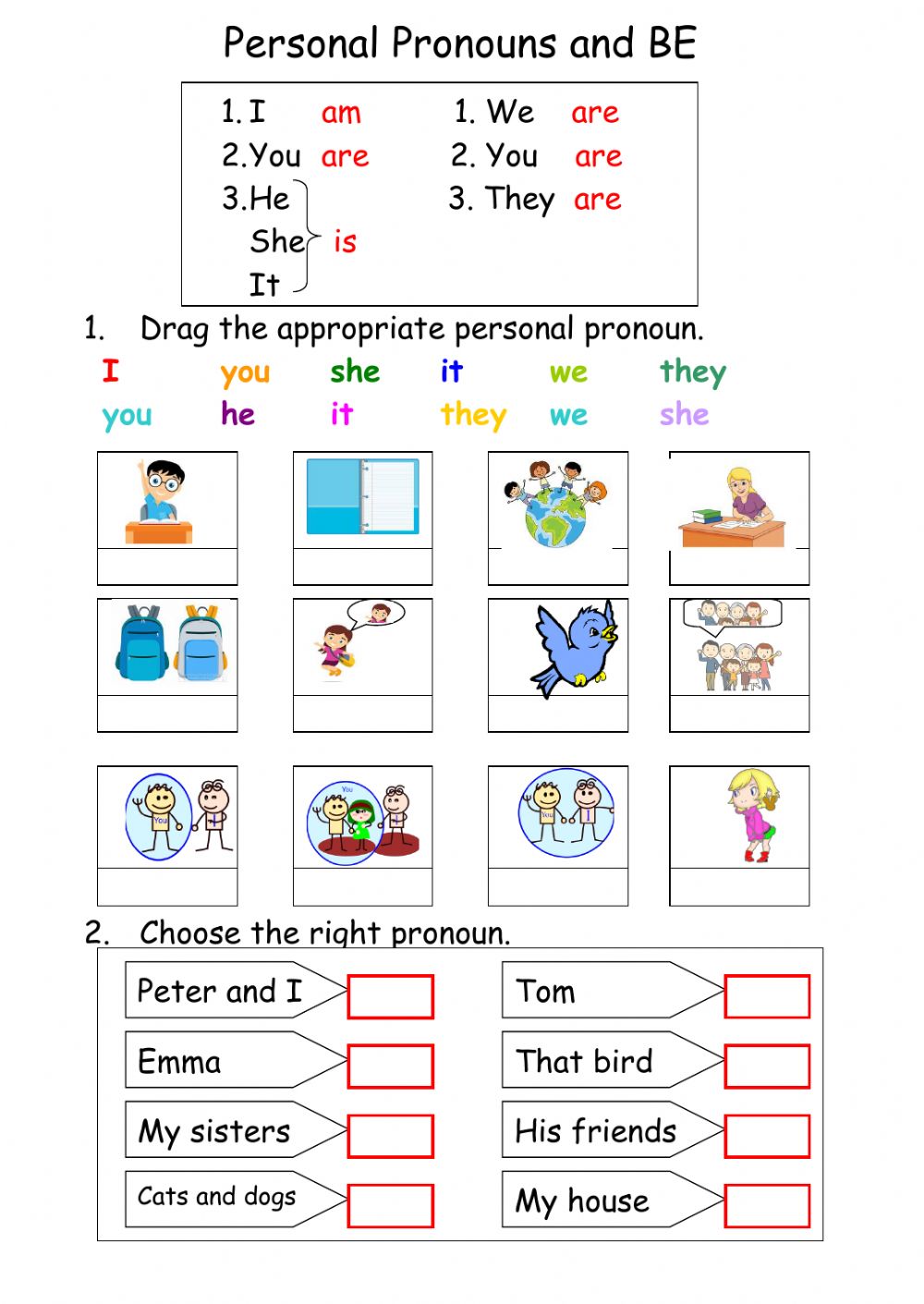 pronouns-and-verb-to-be-worksheets