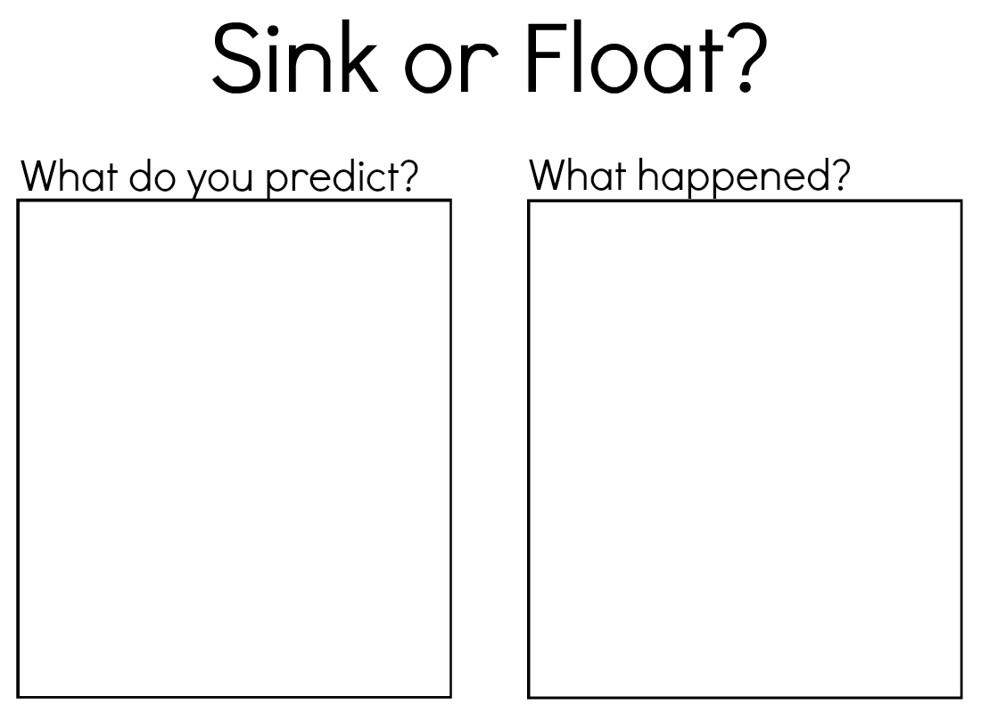 Sink And Float Worksheets For Kindergarten