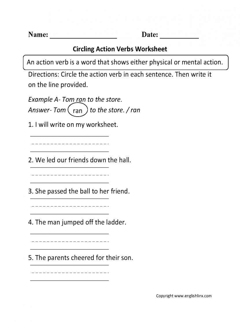 action-verb-worksheets-3rd-grade