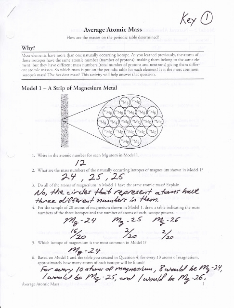 calculating-atomic-mass-worksheets-answers
