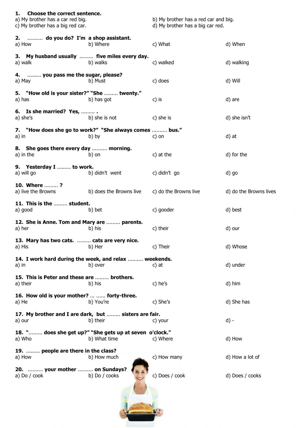 Free Verb Tense Worksheets For 3rd Grade