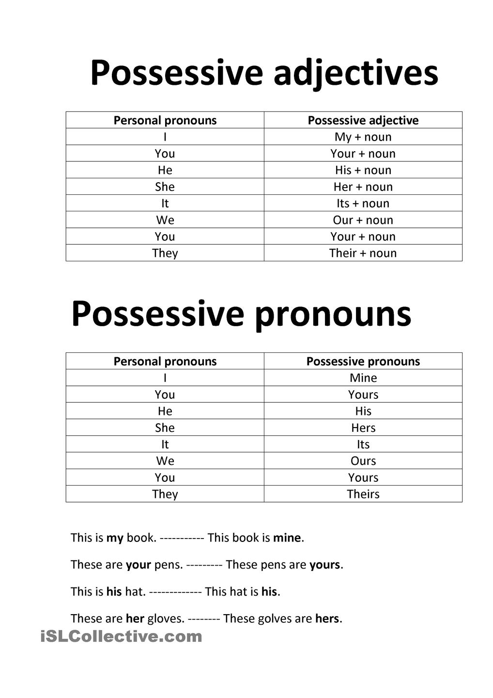 spanish-possessive-pronouns-worksheets
