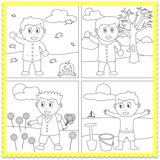 Collection Of Preschool Worksheets Seasons