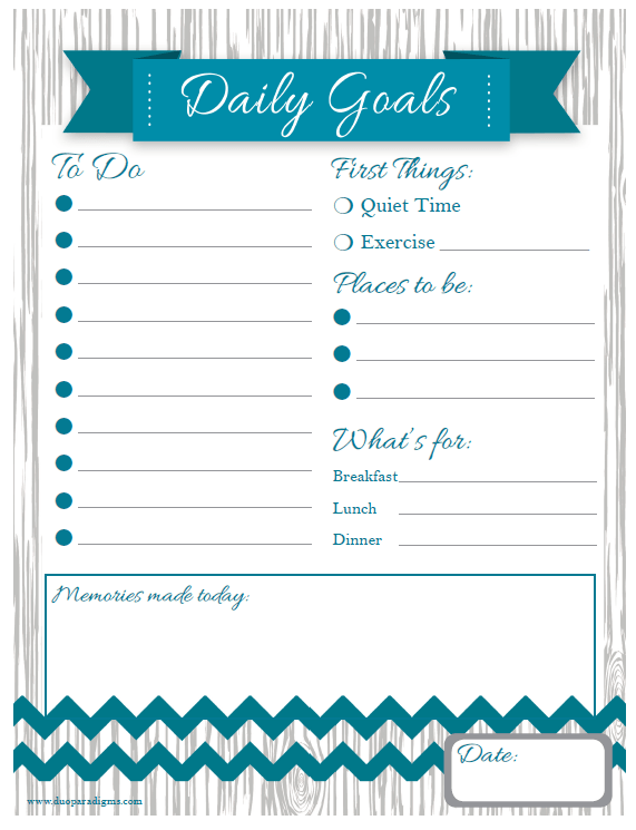 Free Daily & Weekly Schedule Printables For The Whole Family