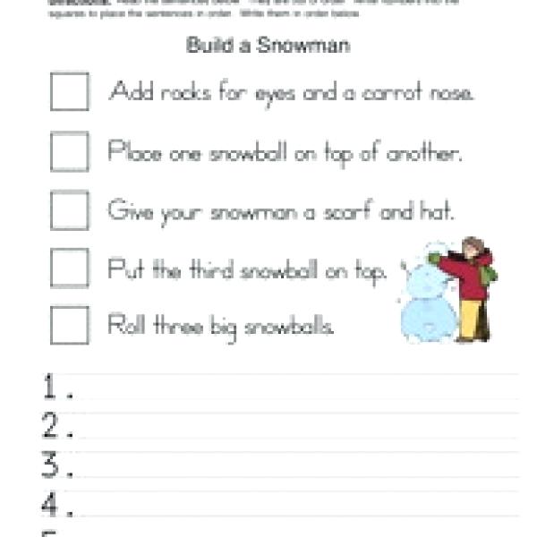 Sequence Of Events Worksheets 2nd Grade First Then Last Finally