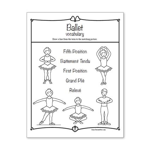 Ballet Activity Sheets â Level 1 (digital) In 2019