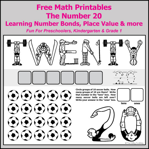 Number Bonds To 20 Free Math Worksheets