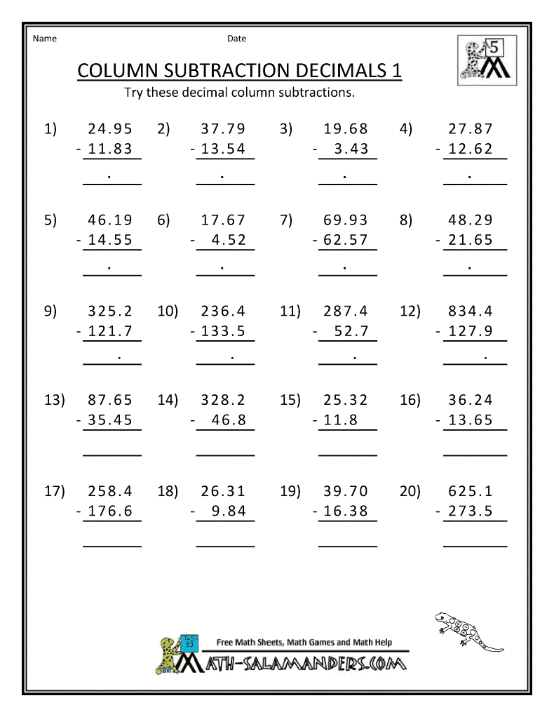 5 Grade Math