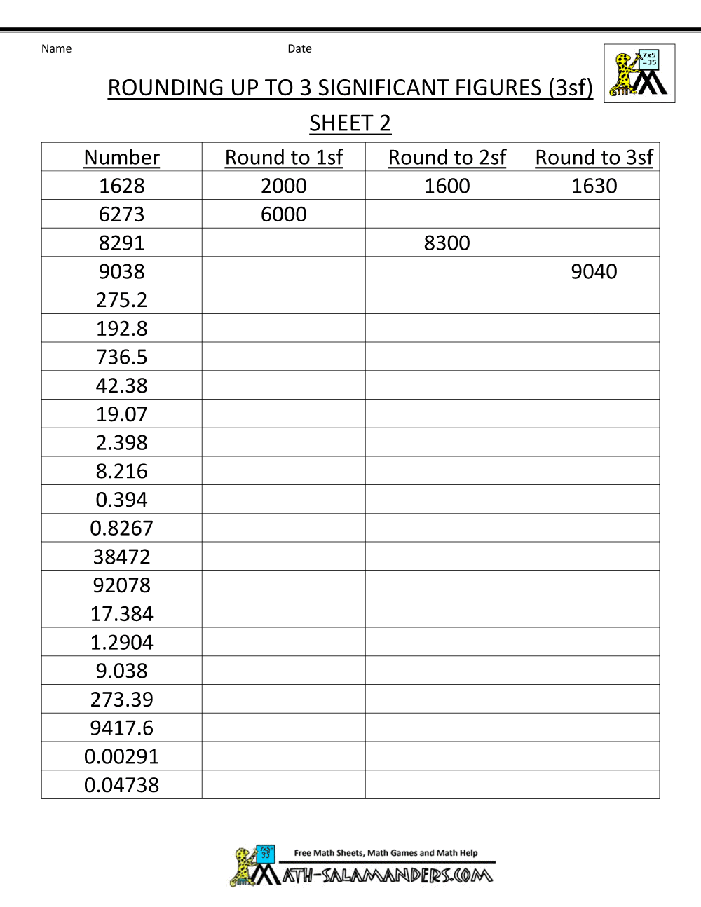 Decimal Rounding Worksheets Free Worksheets Library