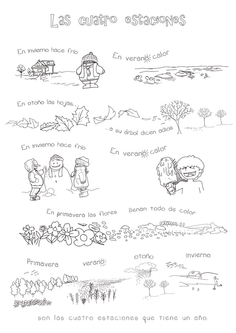Four Seasons In Spanish Song For Kids
