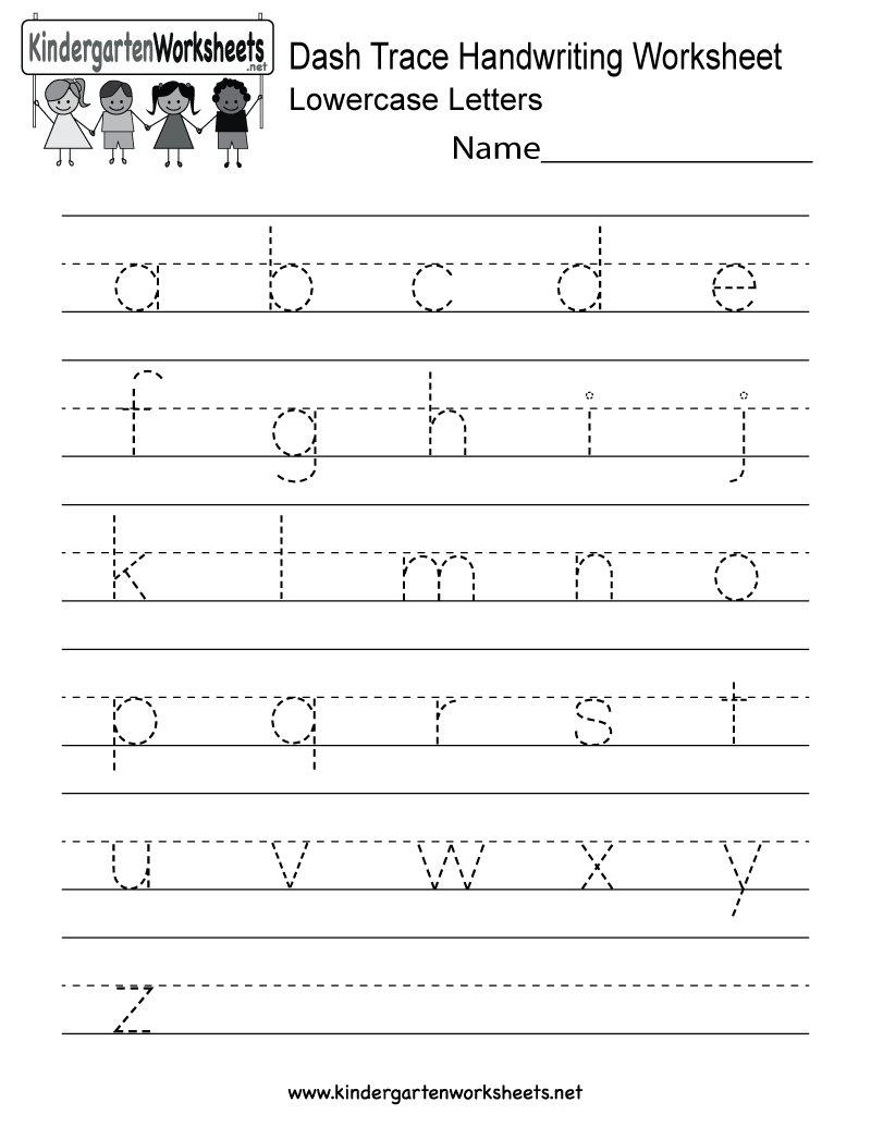 Free Kindergarten Writing Worksheets