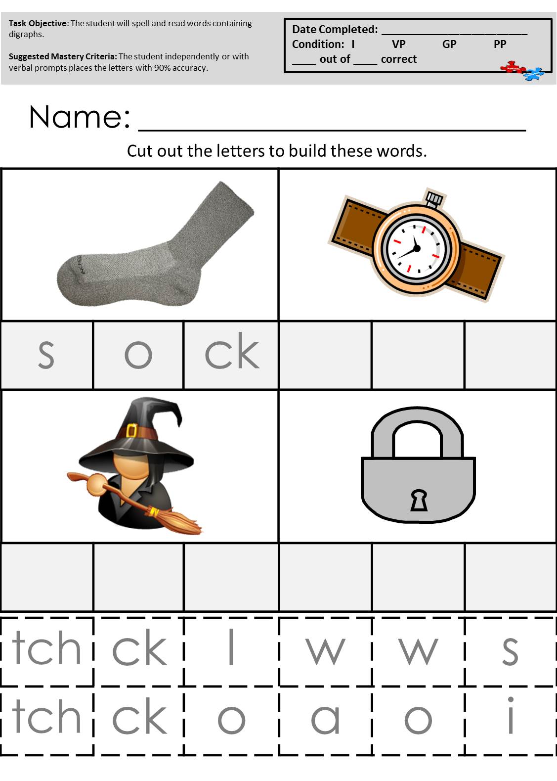 Practice For Digraphs Ck And Tch  These And Other Great Worksheets