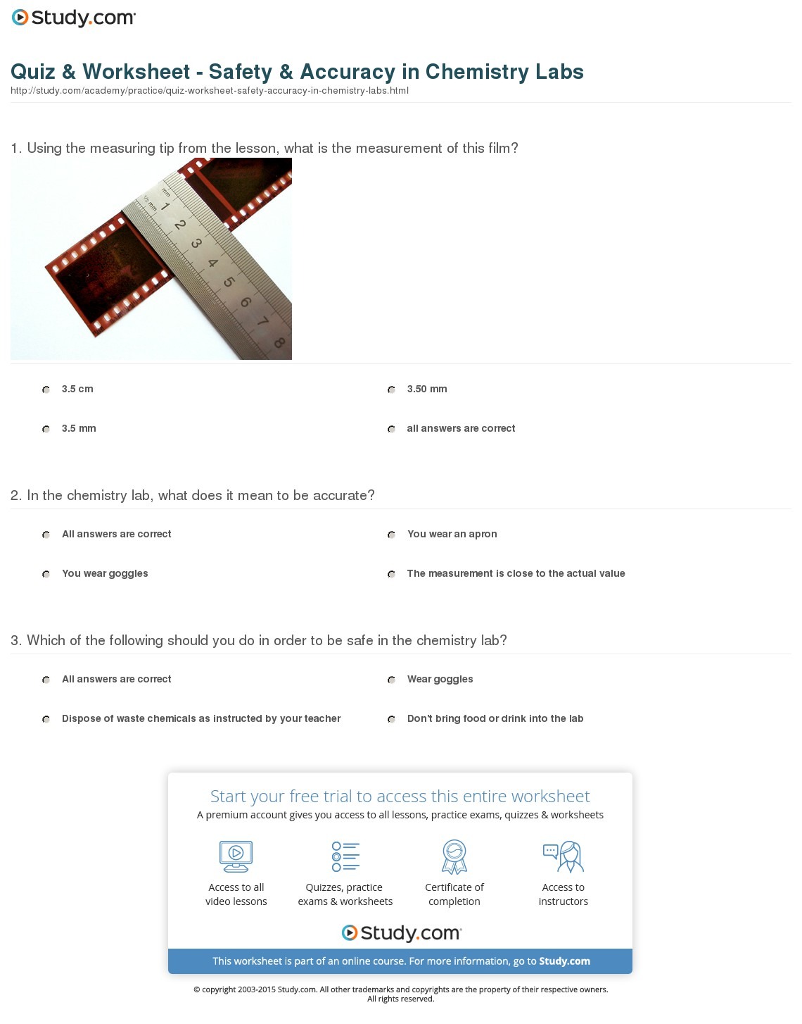 Quiz & Worksheet