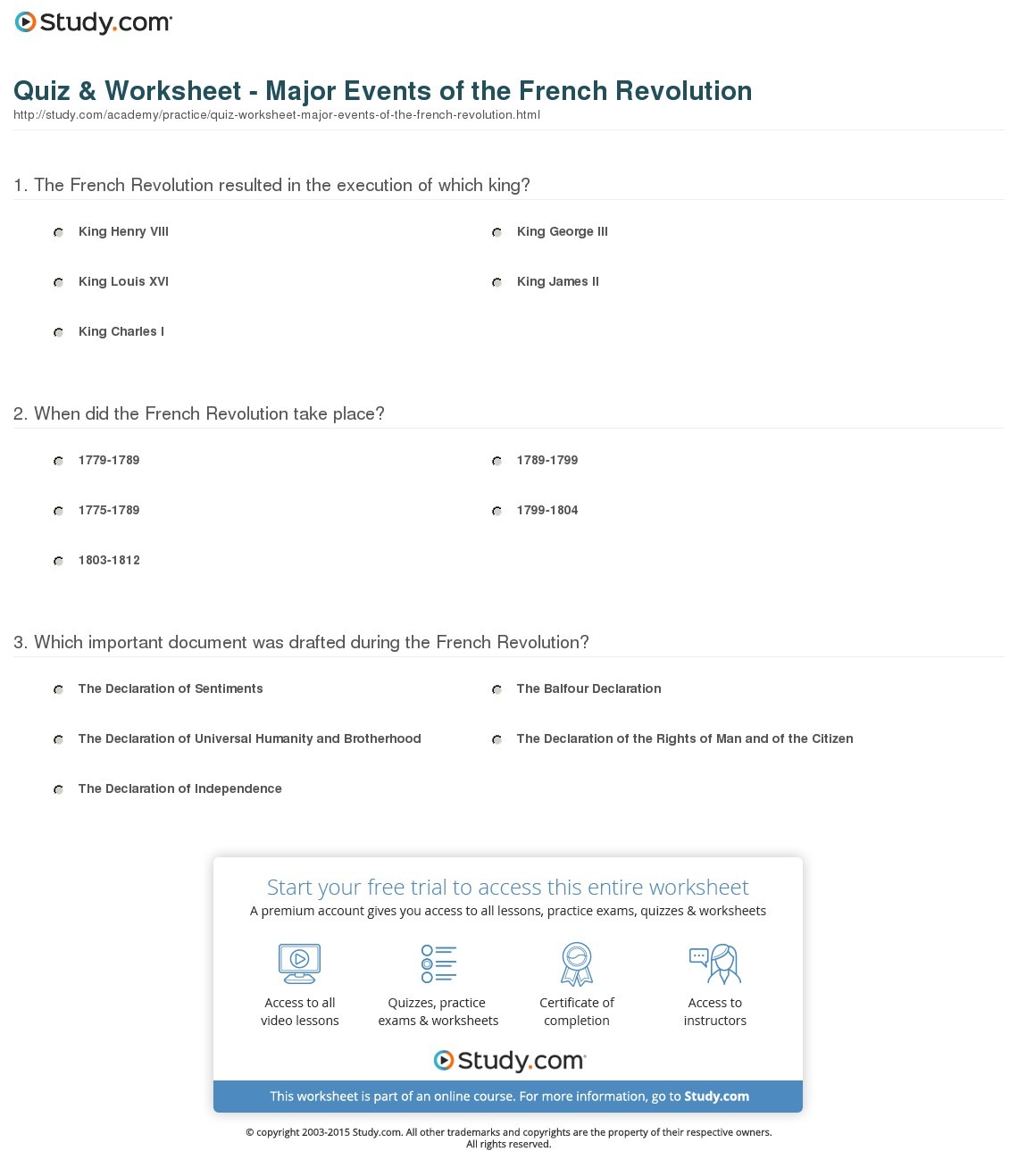 Quiz & Worksheet