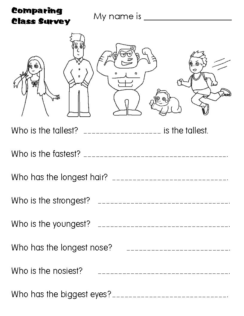 Superlative Adjectives Worksheet Inverse Converse Worksheet