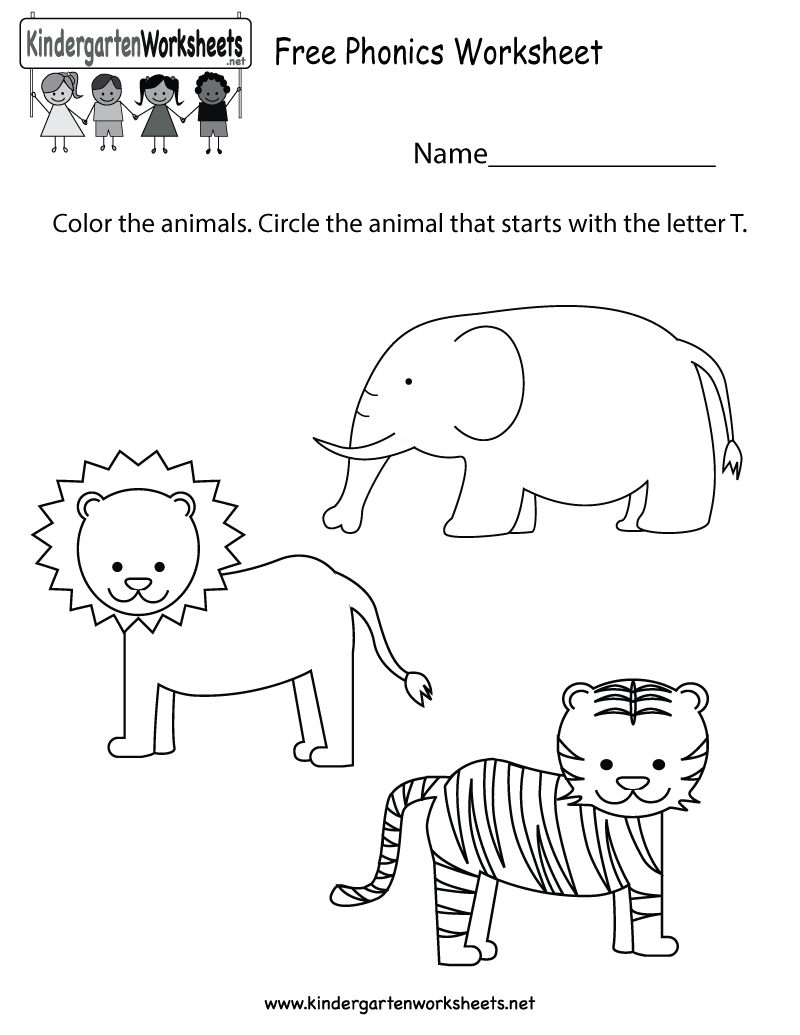 This Is A Fun Coloring Phonics Worksheet For Preschoolers Or