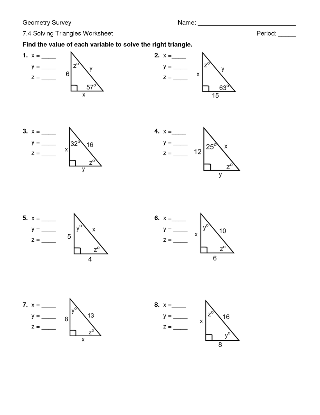Trig Triangles ~ Wiring Diagram Components