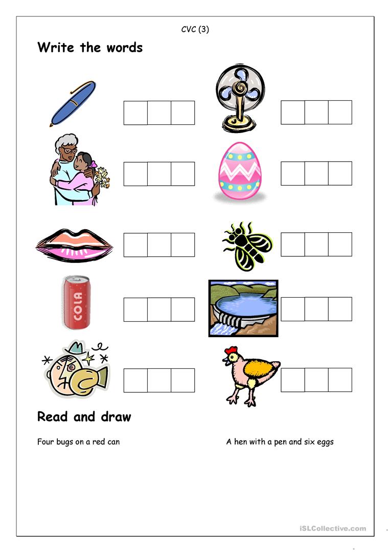32 Free Esl Cvc Worksheets