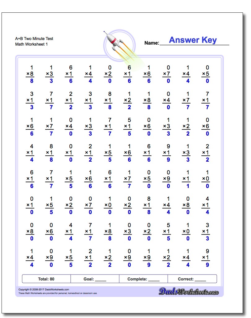 784 Multiplication Worksheets For You To Print Right Now