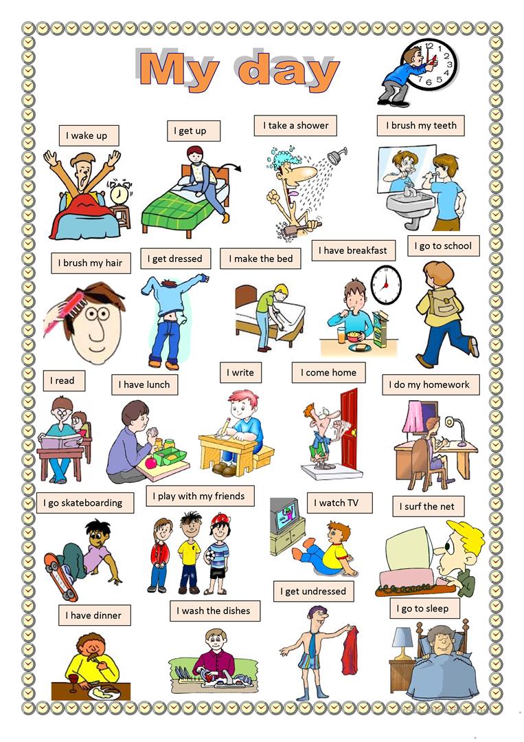 99 Free Esl My Day Worksheets