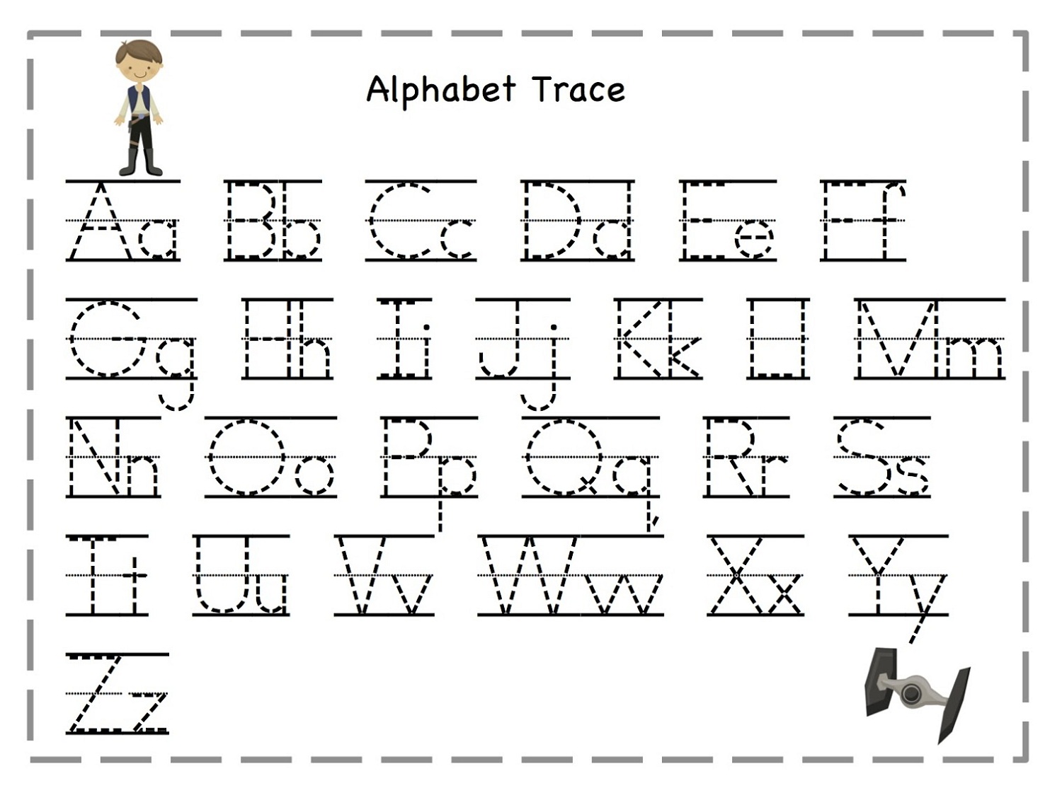 Abc Alphabet Letter Tracing Worksheets Printable