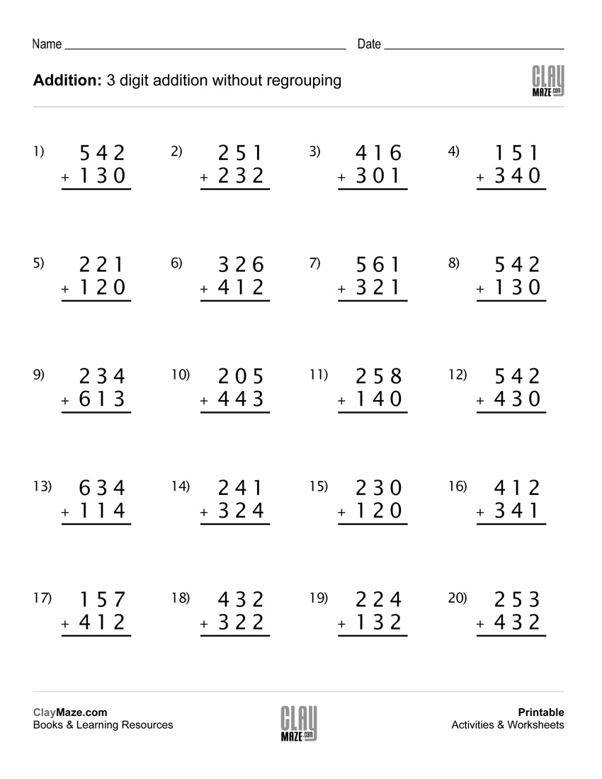 Addition Worksheet (set