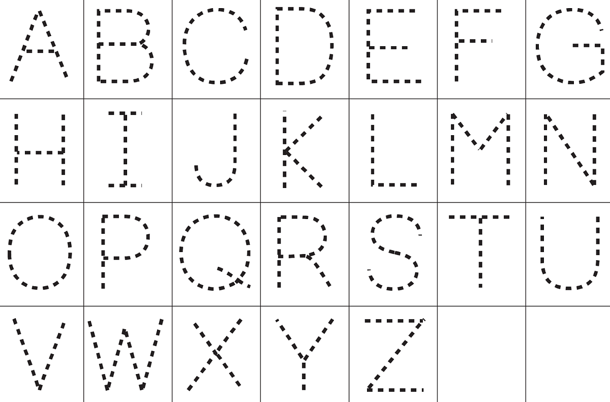 Alphabet Tracing Worksheets A