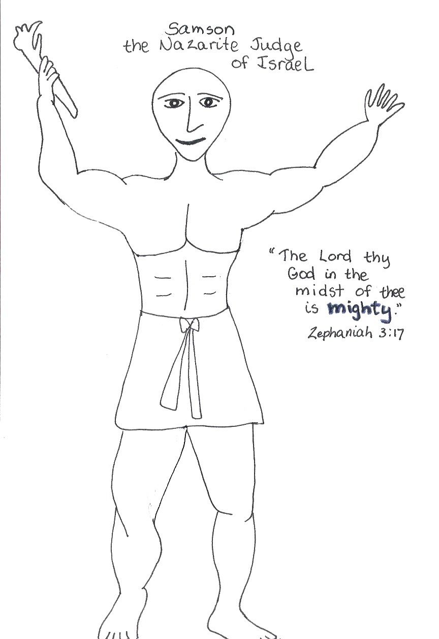 Auntiesbiblelessons Files Wordpress Com 2011 08 Samson