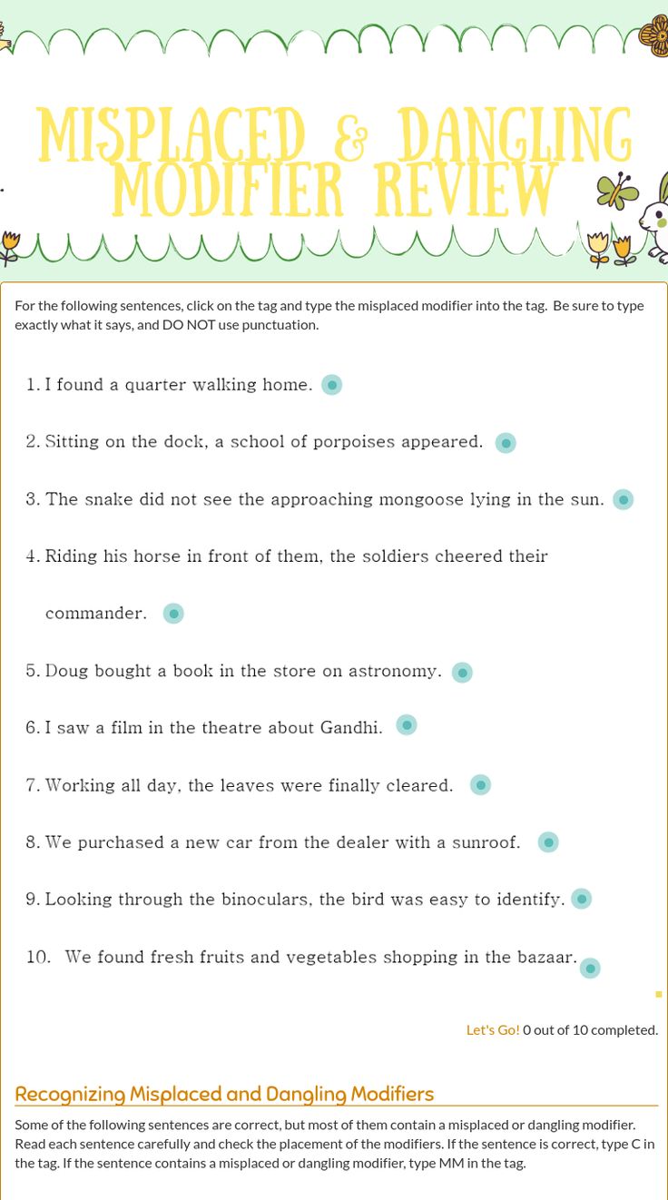 Best 25+ Modifiers Grammar Ideas On Worksheets Samples