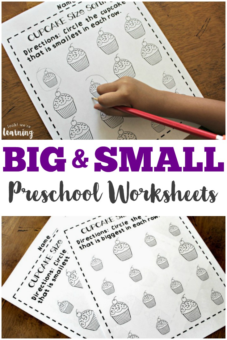 Big And Small Worksheets For Preschool