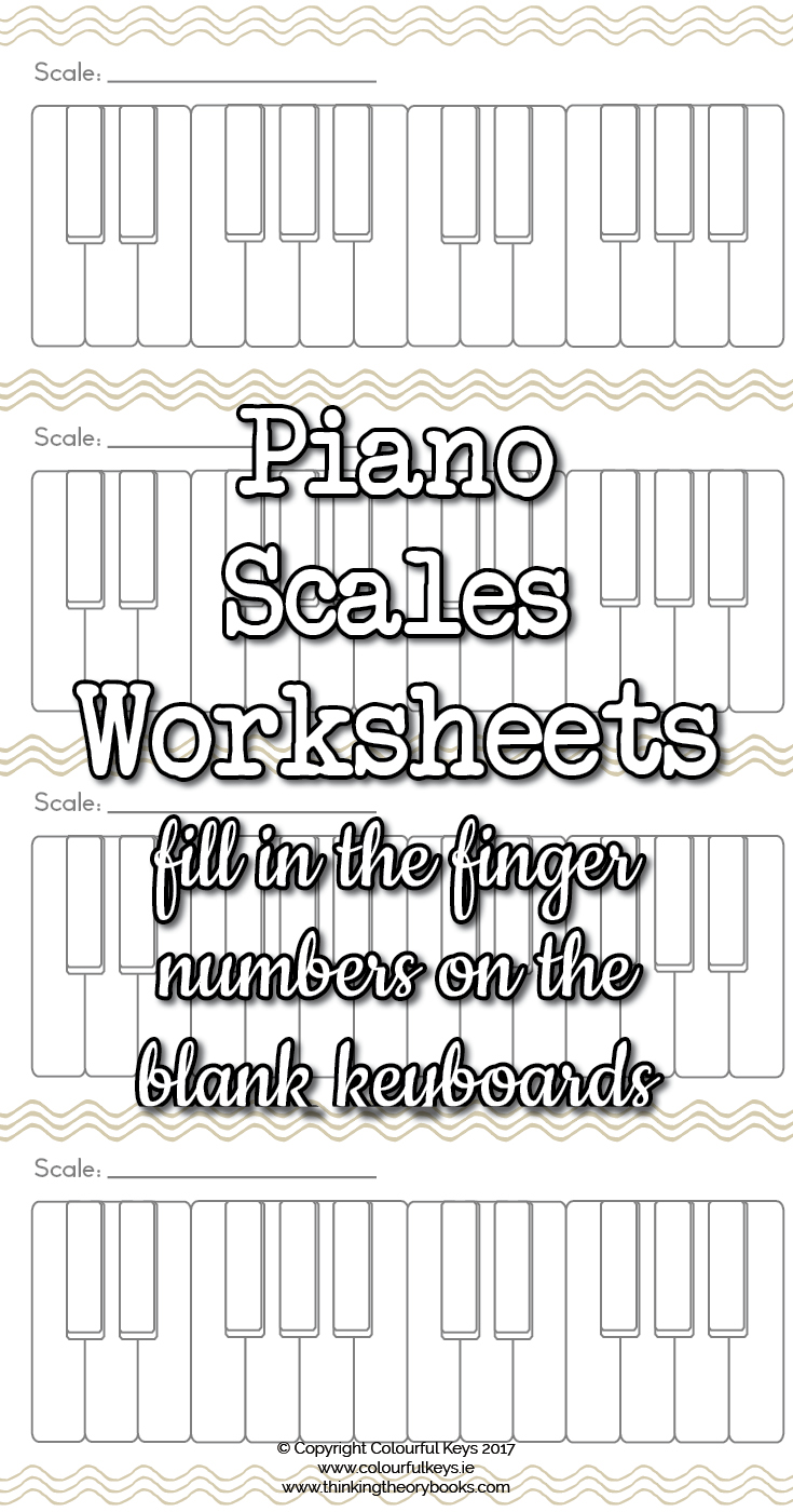 Blank Scale Keyboards Worksheet