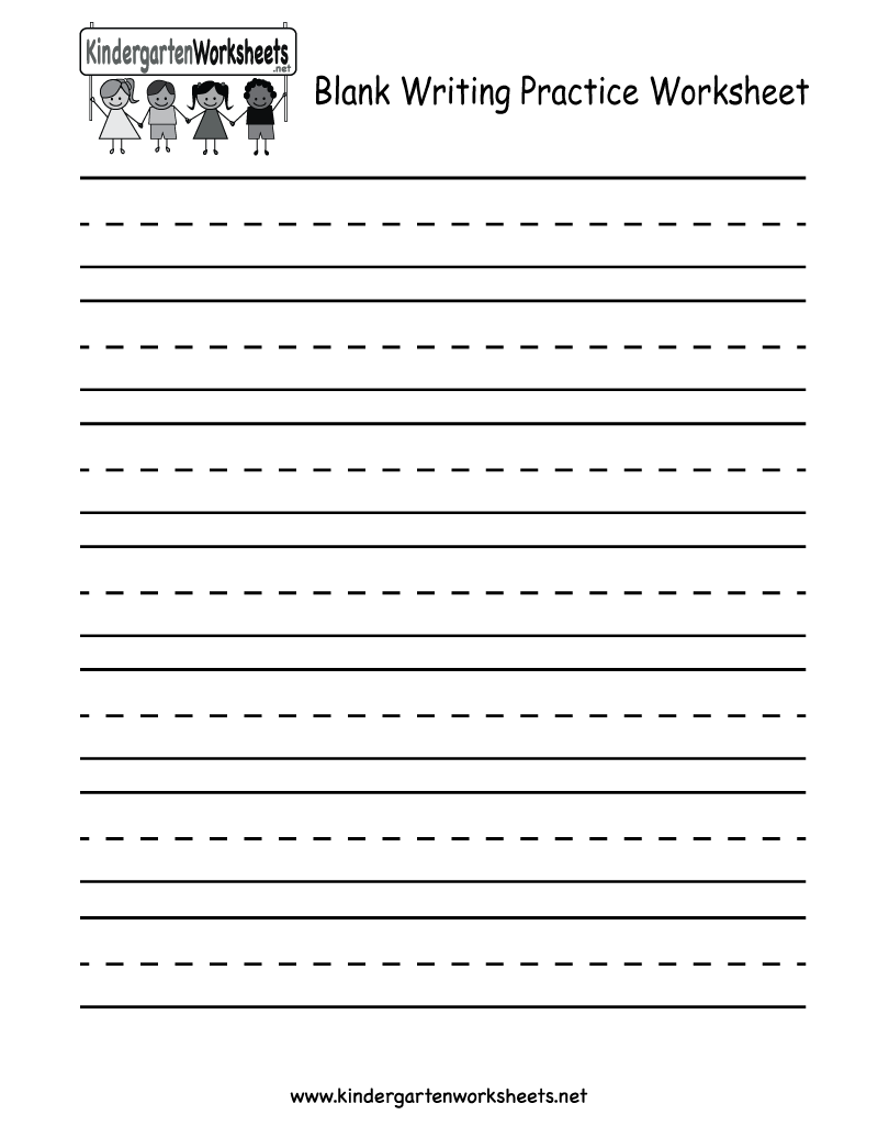 Free Kindergarten Writing Worksheets