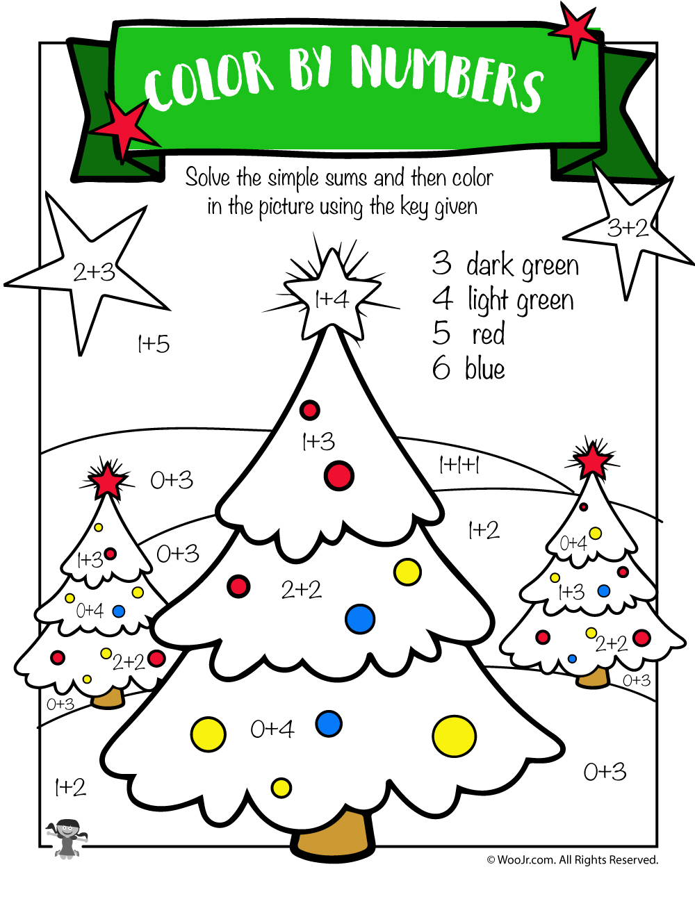 Free Printable Christmas Math Worksheets  Pre K, 1st Grade & 2nd