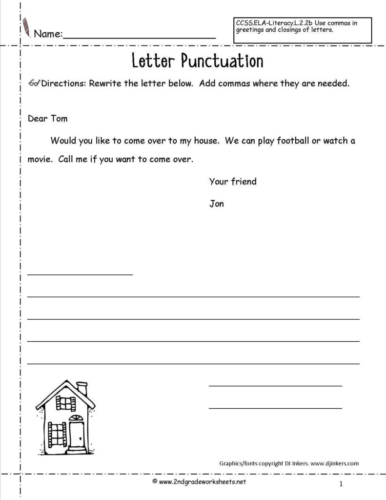 Free Printable Writing Worksheets For 3rd Grade And Letters And