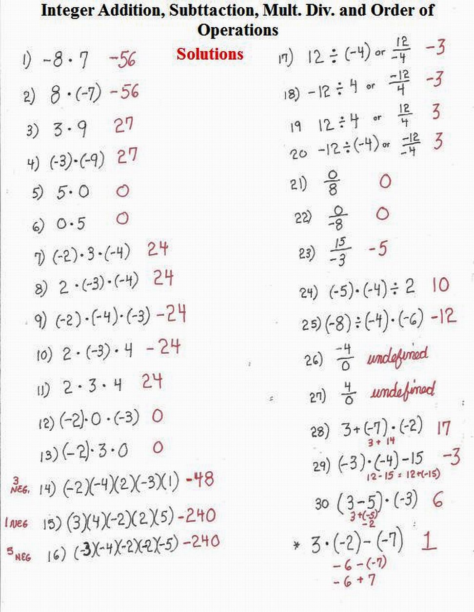 If You Are Looking For Order Of Operations Worksheets That Test