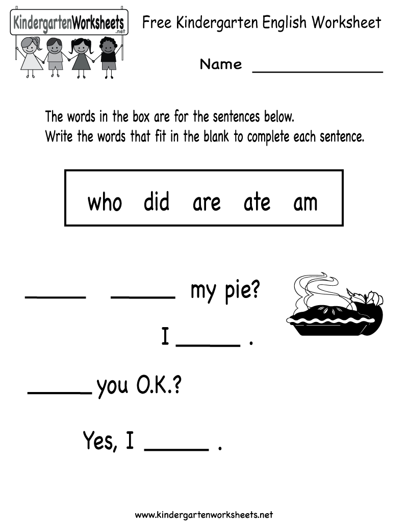 Kindergarten Worksheets