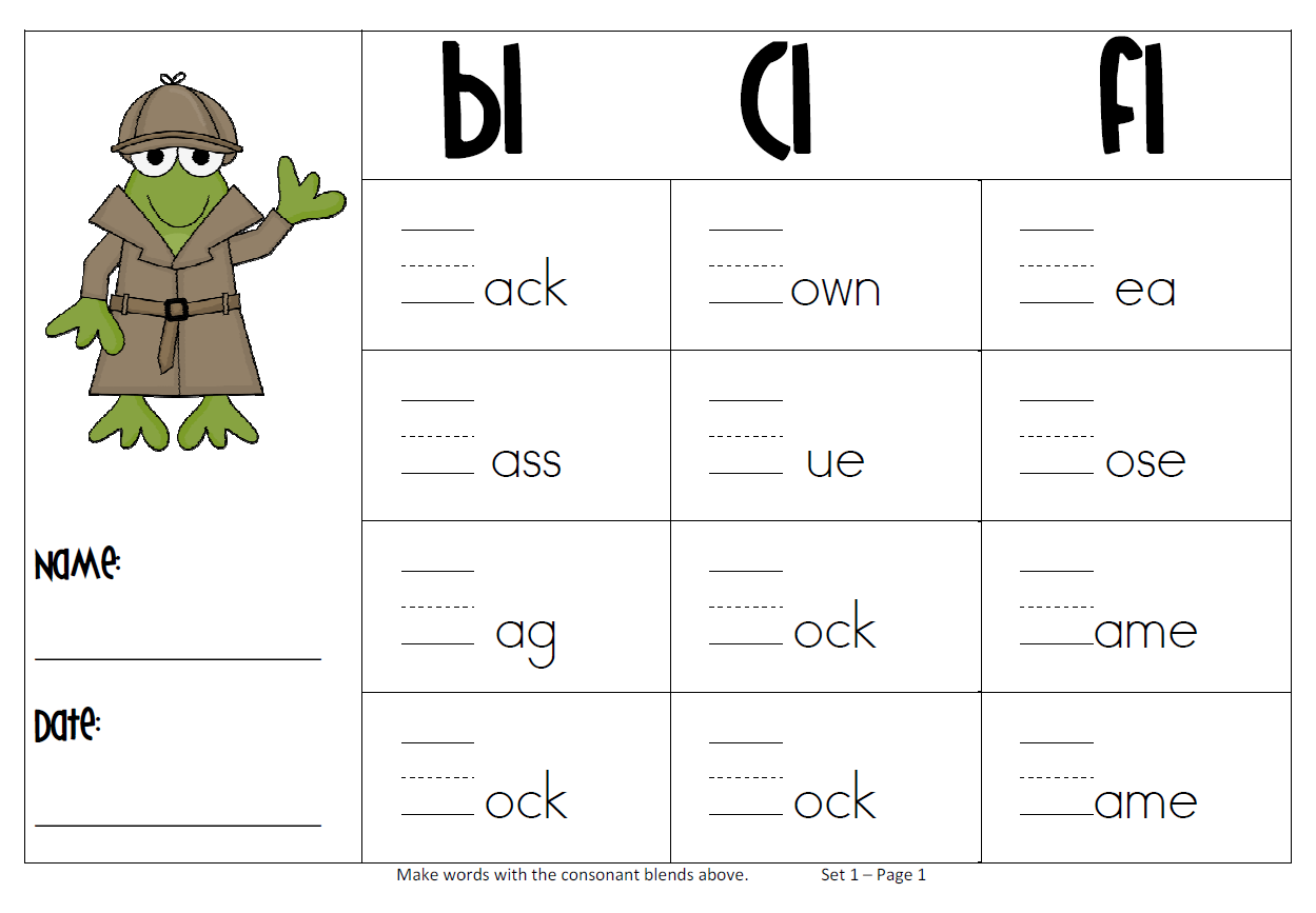 L Blends Worksheets Free Worksheets Library