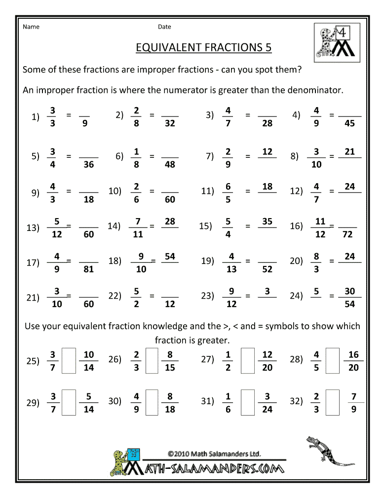 Math Worksheets