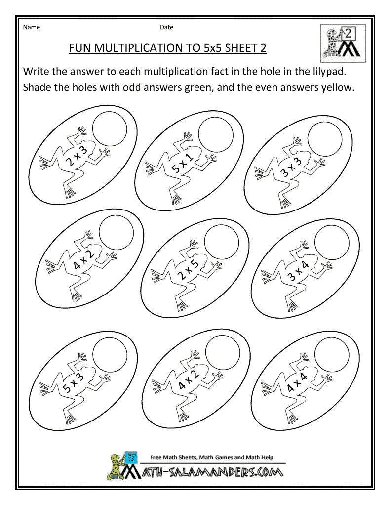Multiplication Color Pages 397409