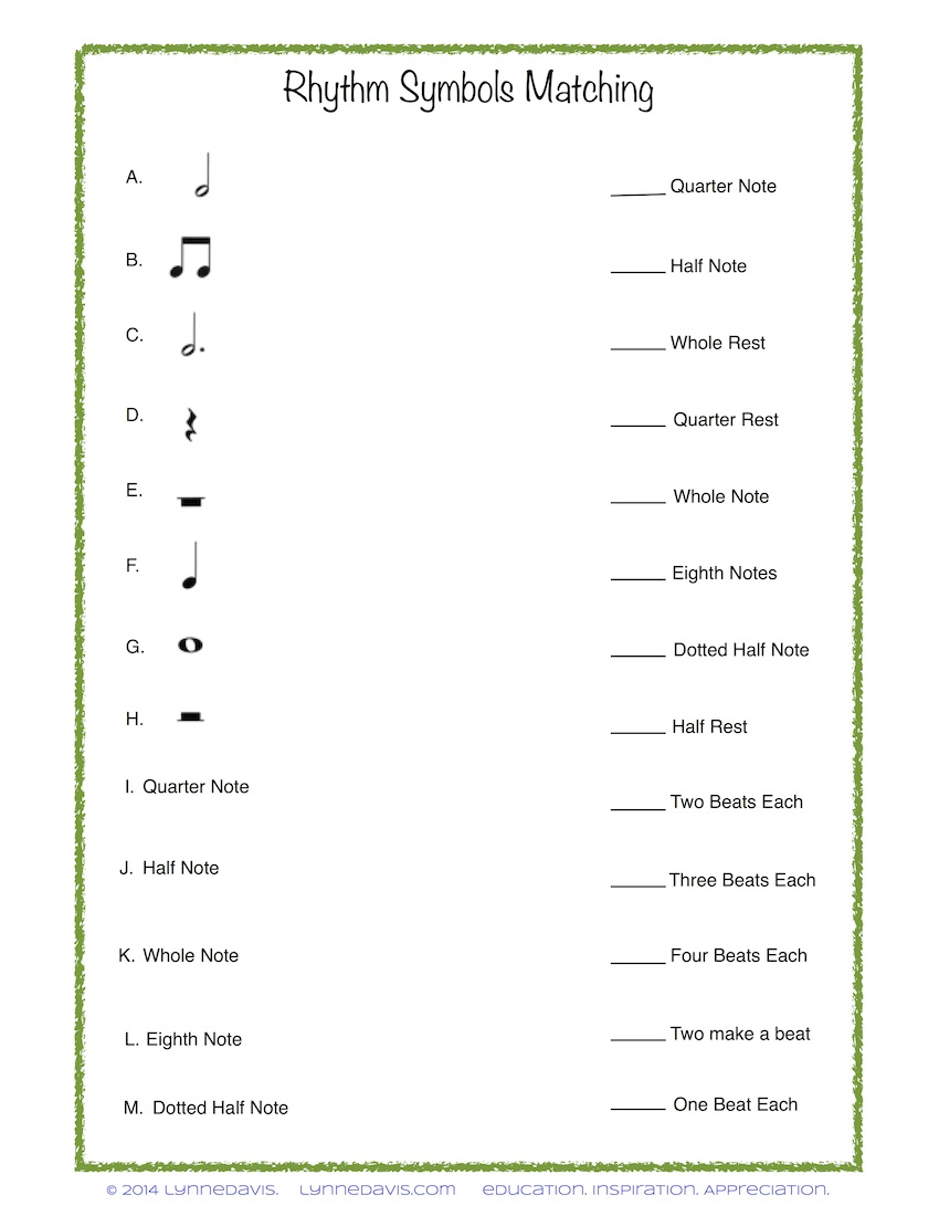 Music Rhythm Worksheets Free Worksheets Library