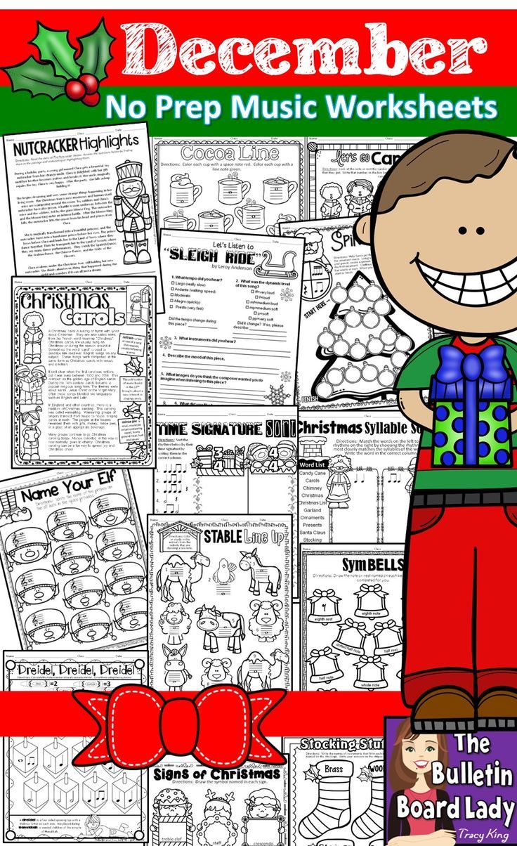 No Prep Music Worksheets