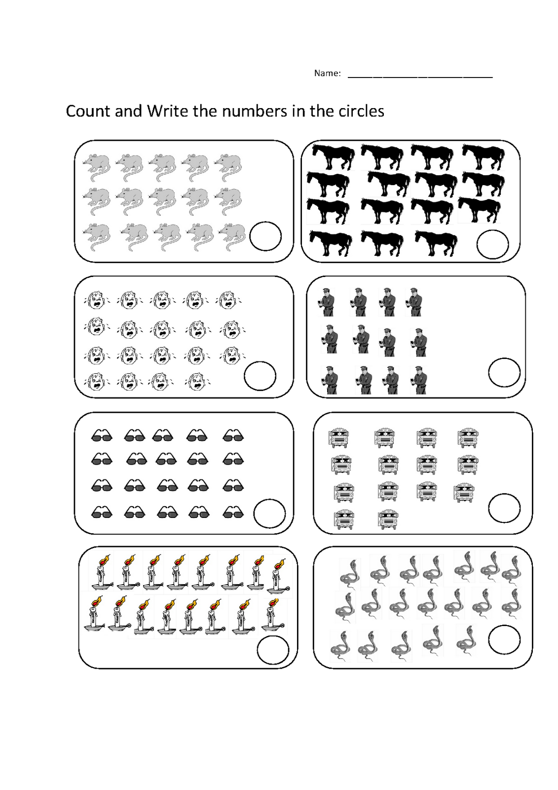 Number 15 Worksheets Printable