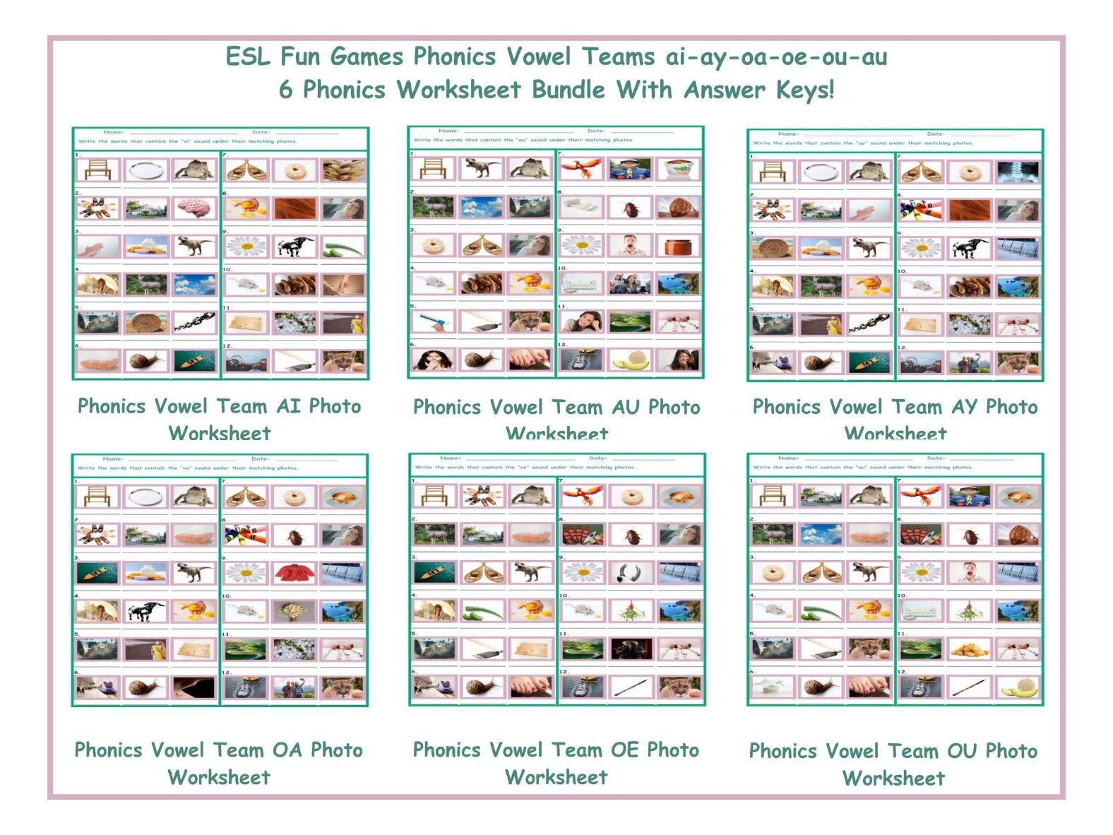 Phonics Vowel Teams Ai