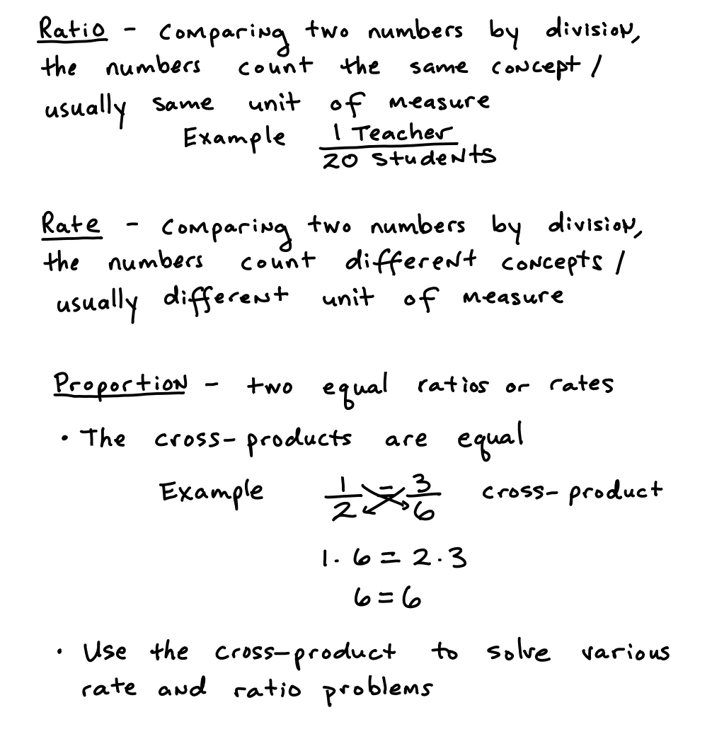Pre Algebra Chapter 6 Ratios, Proportions, And Percents