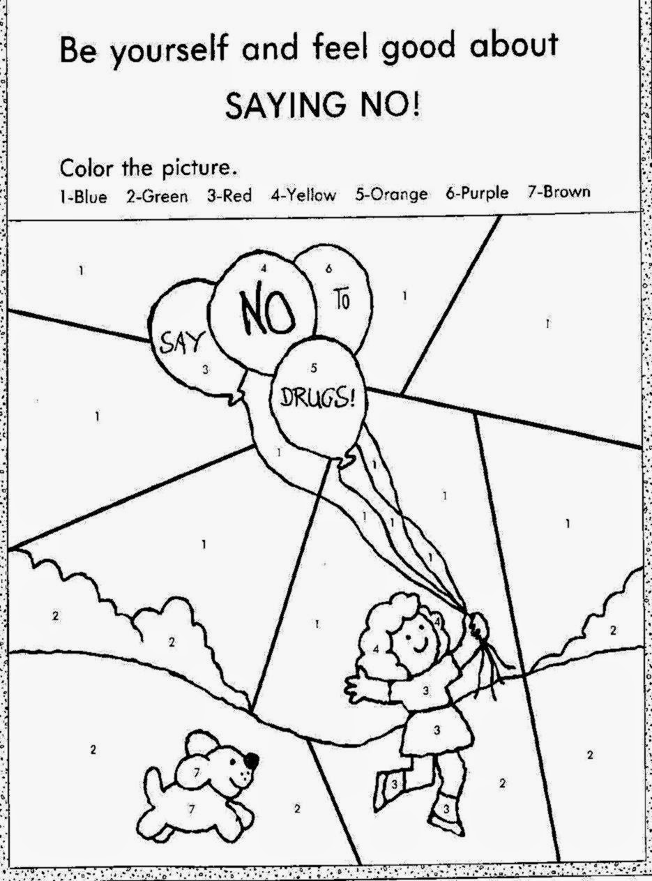 Printable Drug Free Coloring Pages 352325