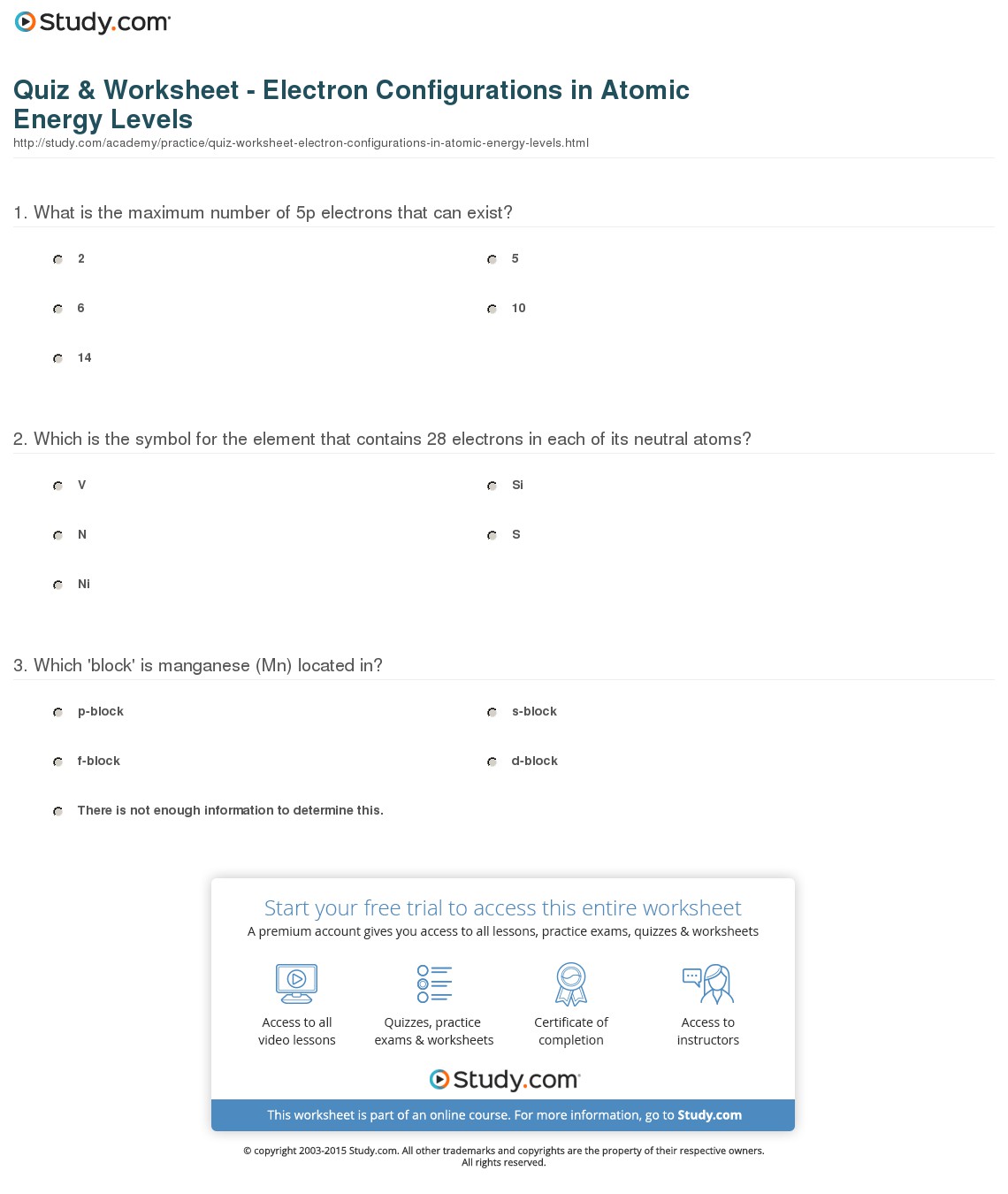 Quiz & Worksheet