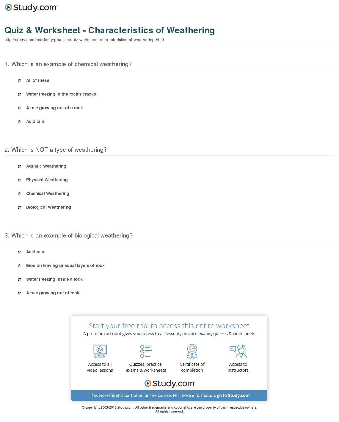 Quiz & Worksheet
