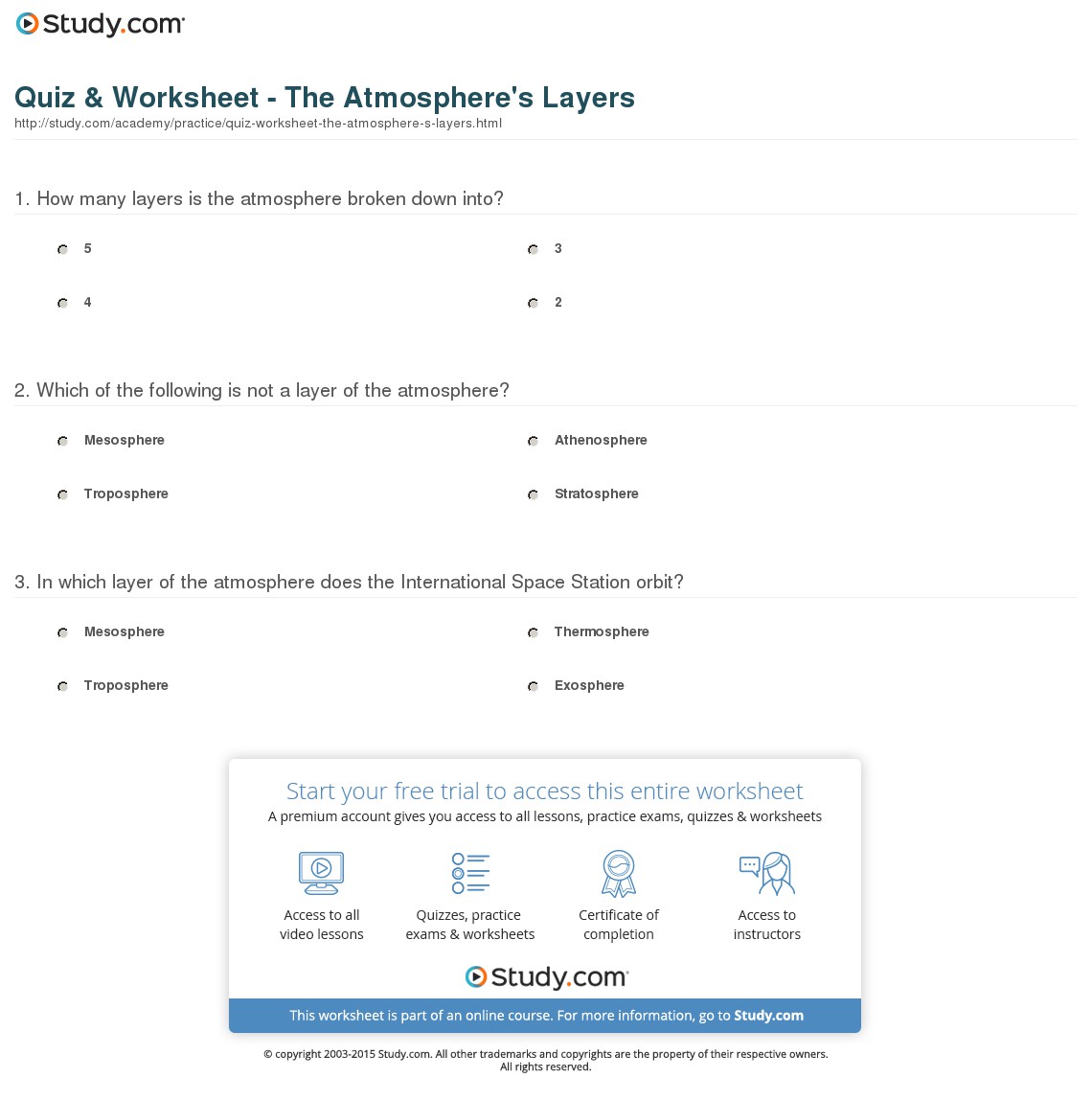 Quiz & Worksheet
