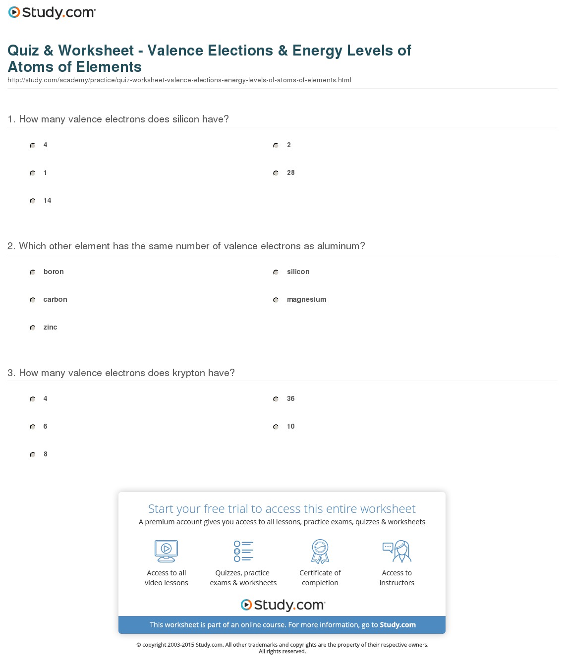 Quiz & Worksheet