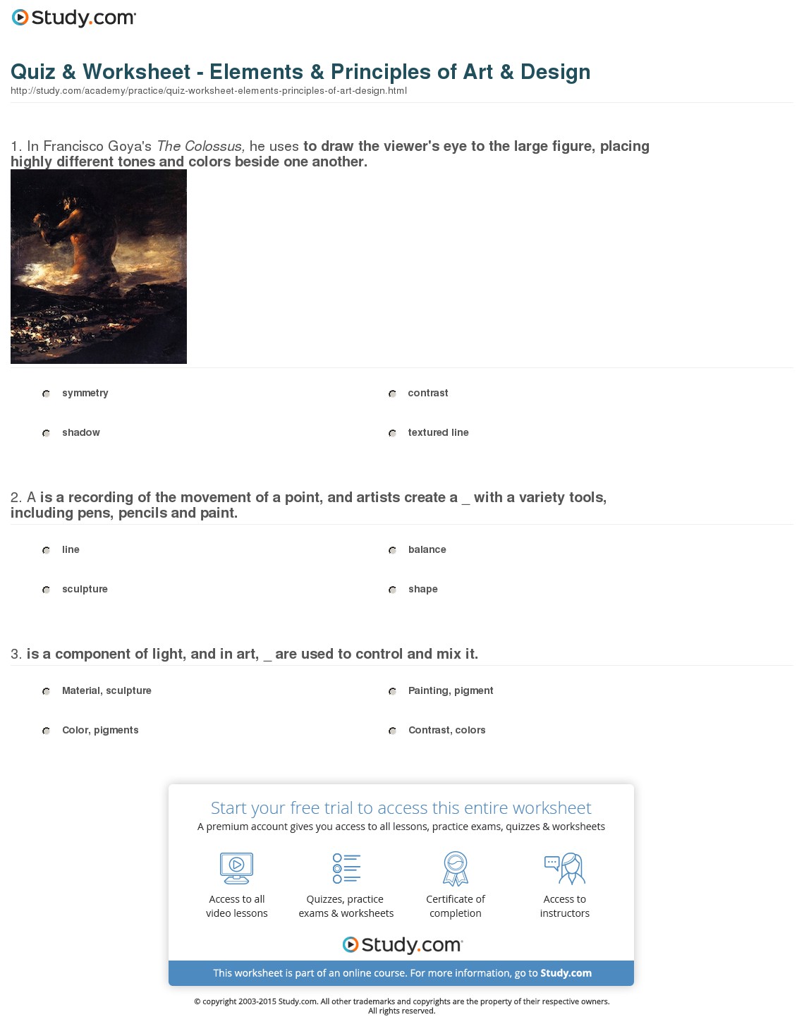 Quiz & Worksheet